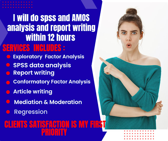 do spss regression, mediation, SEM analysis within 12 hours