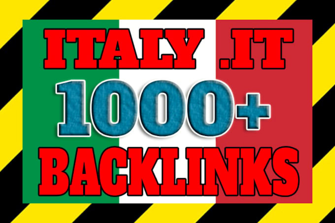 build 1000 italy IT backlinks