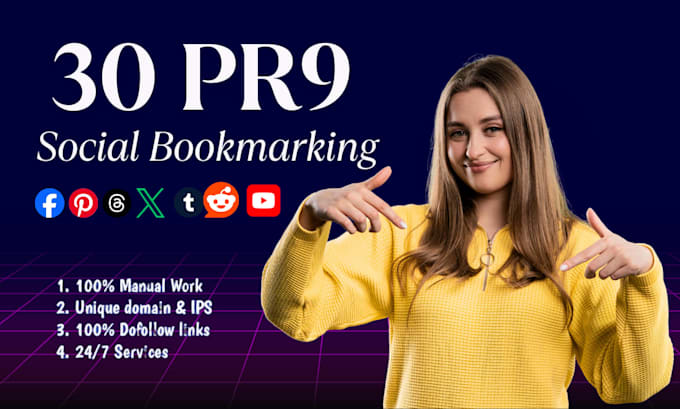 do indexable high PR 30 social bookmarking backlinks