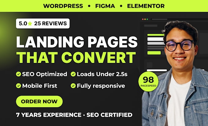 design a wordpress landing page that converts