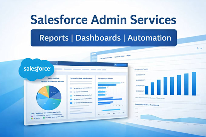 do salesforce admin tasks, reports, dashboards and automation