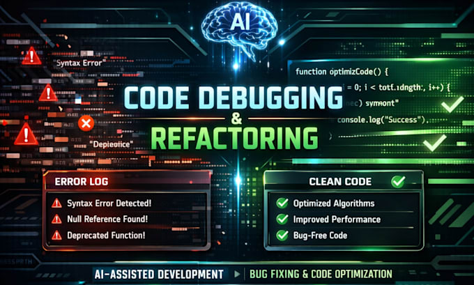 fix, debug, and rewrite your code using ai assisted vibe coding, ai development