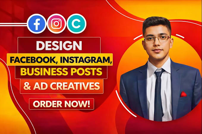 design facebook,instagram,business posts and ad creatives