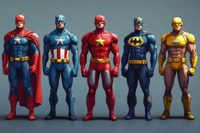 illustrate comic superhero cartoon graphic novel comic book