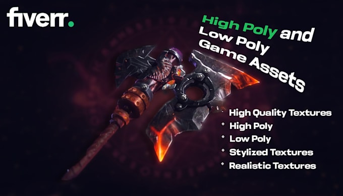 create game ready 3d assets , stylized assets
