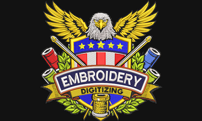 digitize image for embroidery with clean stitches and low stitch count
