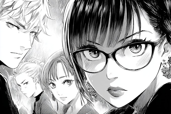 drawing amazing webtoon webcomic manga for you