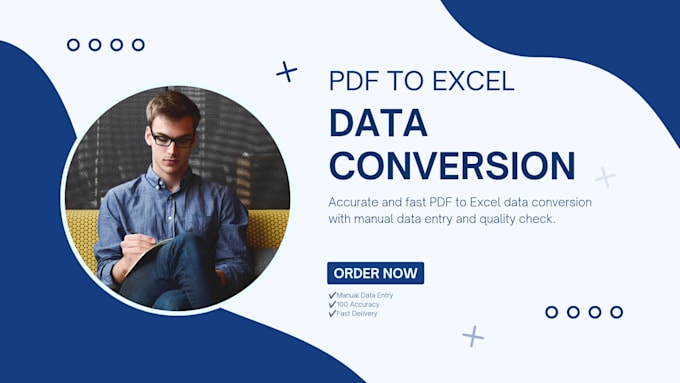 manually convert pdf to excel and format data