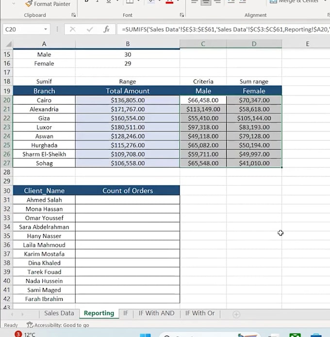 analyze, clean, excel data using formulas, lookup and pivot table