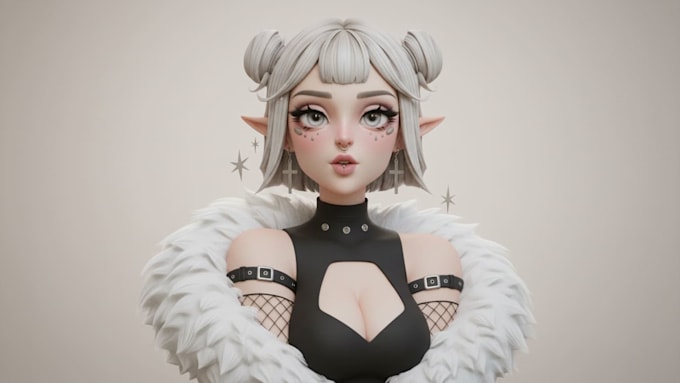 convert 2d to 3d printable model stylized 3d character design 2d to 3d model