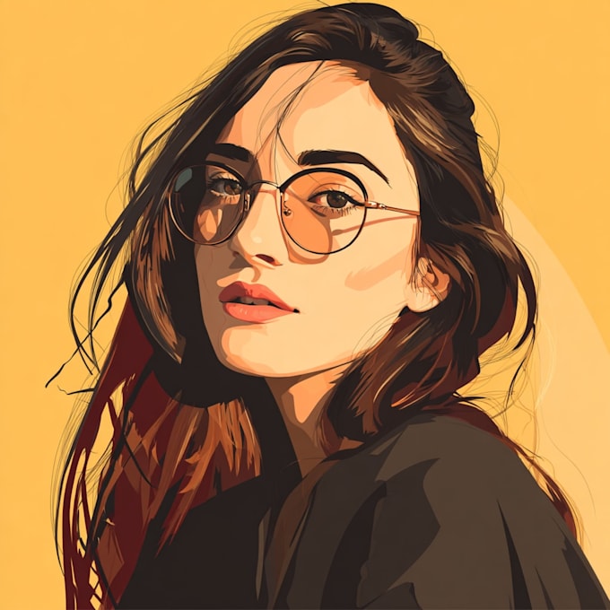 draw your photo into vactor cartoon portraits,