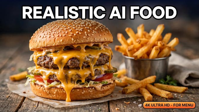 create realistic ai food and drink images for restaurant menu and blog