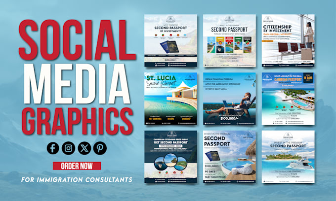 design social media posts for immigration and visa consultants