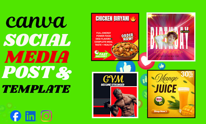 design pro social media posts and canva templates