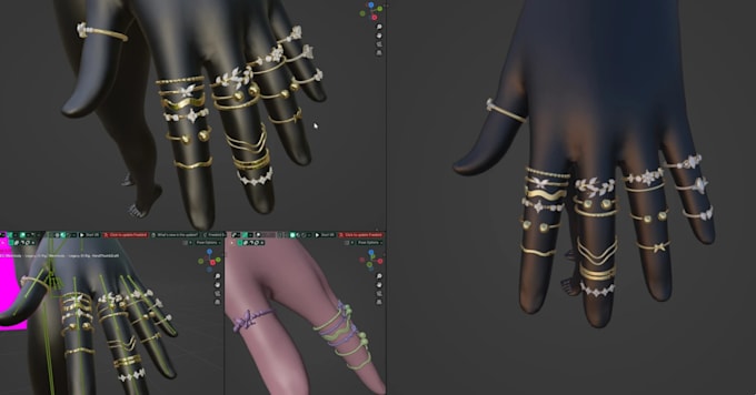 create custom second life poses, jewelry, rings