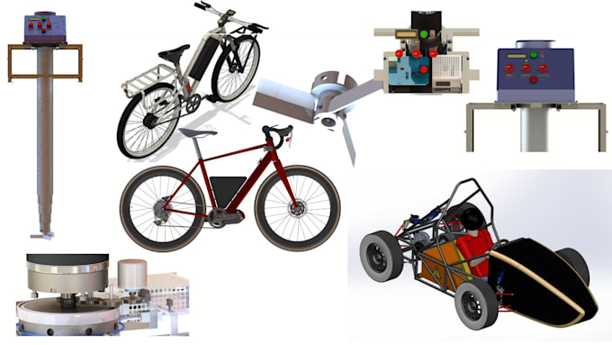 do 3d cad design, with structural strength simulations