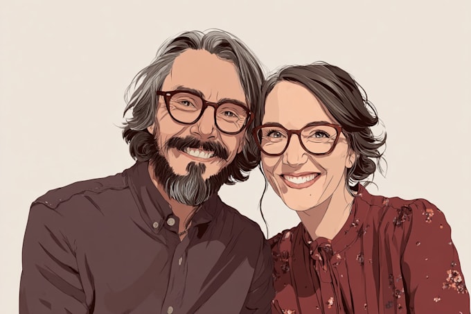 paint gorgeous couple portrait