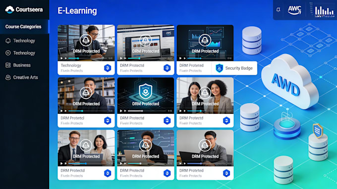 build an enterprise e learning platform with vod and drm