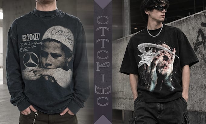 design your streetwear clothing brand in gothic, vintage