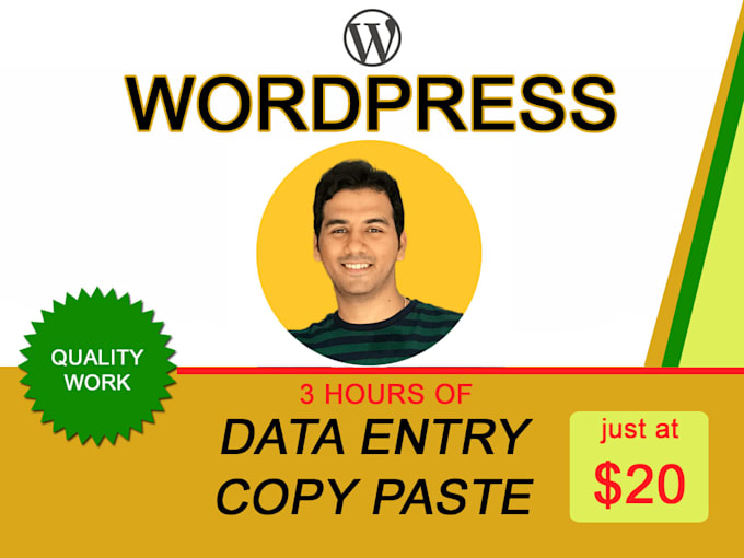 do wordpress data entry, blog posting and content upload