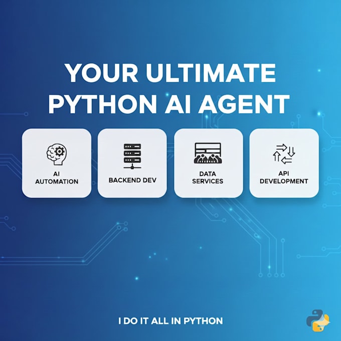 be your python developer for apis, automation and backend