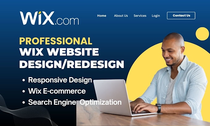 do wix website redesign, design wix website, wix website