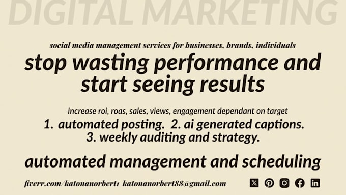 manage social media presence