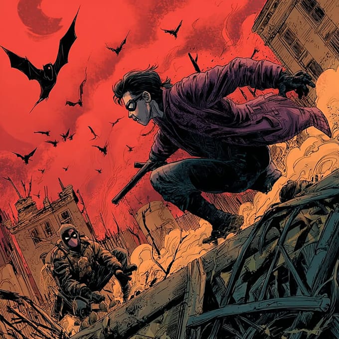 draw comic book illustration with comic book illustrator