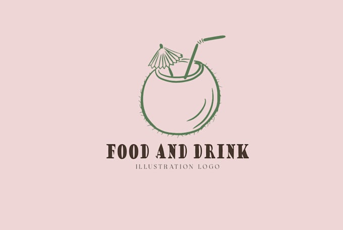 design aesthetic logo illustration with revision
