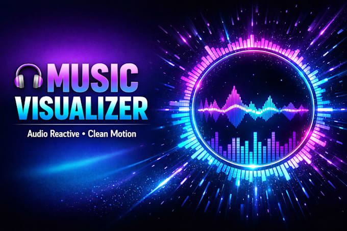 create a professional music visualizer video for your rap pop country pop song
