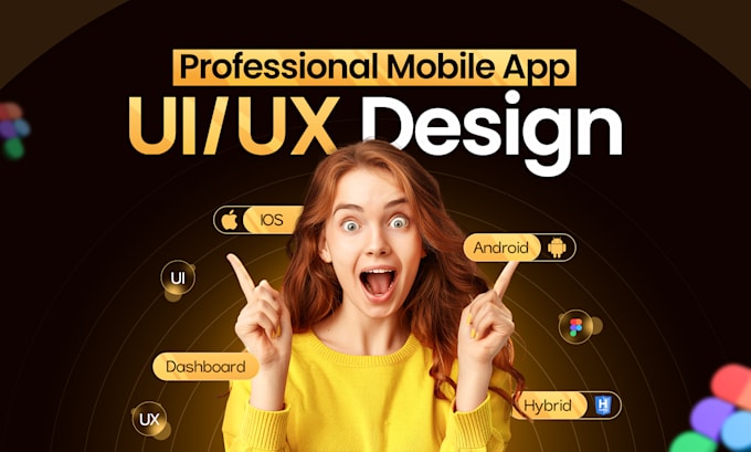 do figma app design, app ui design, mobile app ui ux design for you