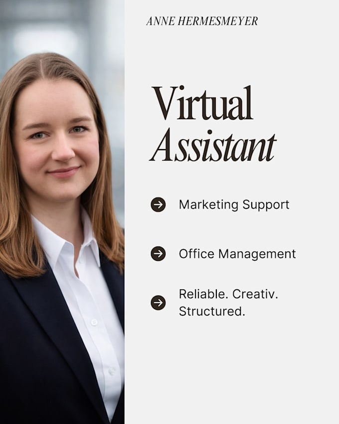 ihre kreative assistentin für administration und marketing