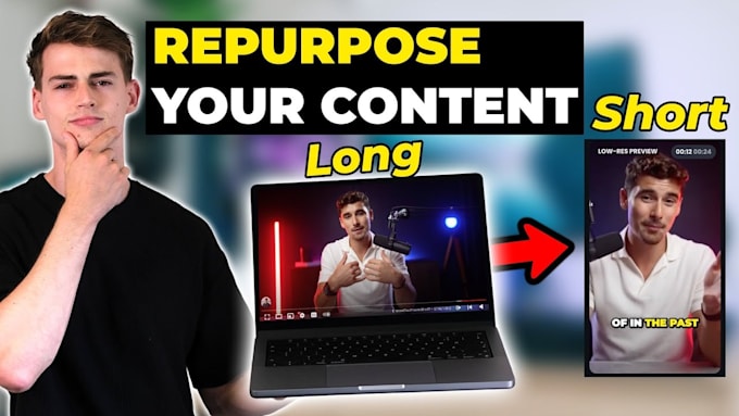 repurpose content and edit your long video content into short form content