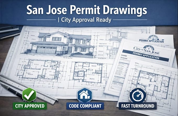 prepare architectural permit drawings for san jose california