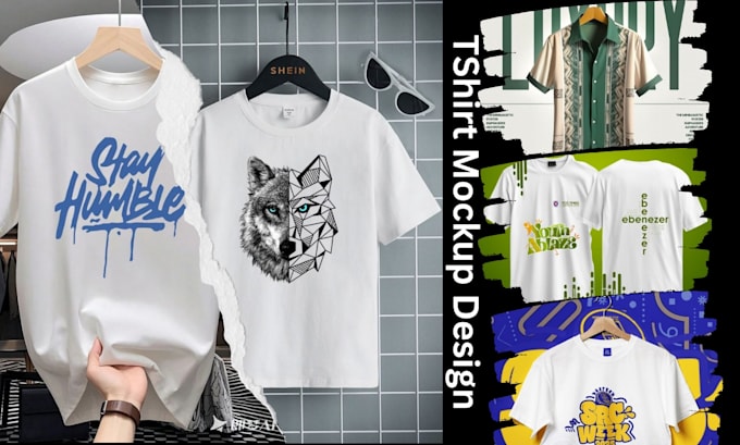 design t shirt mockup PSD apparel mockup photoshop for pod