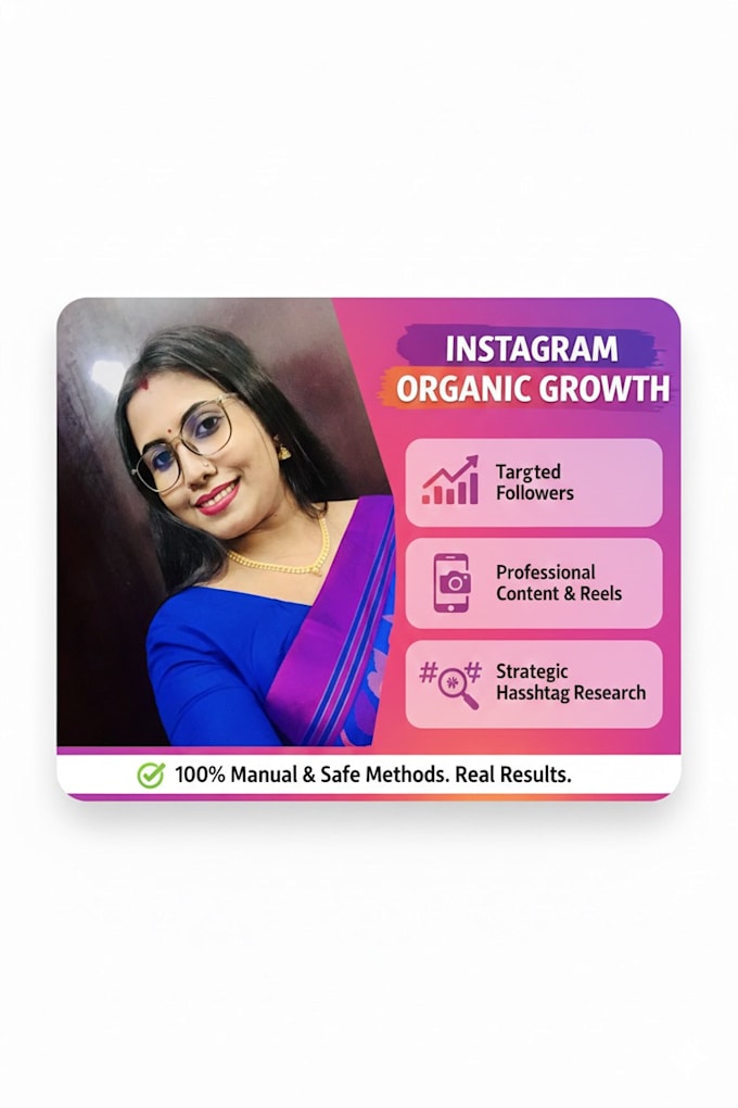 do organic instagram growth and content creation