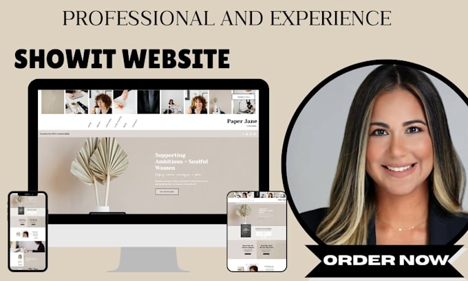 design and customize showit website or template
