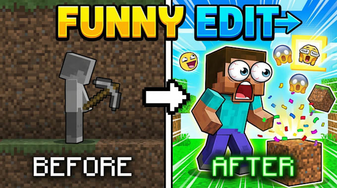 do minecraft video and gaming video editing professionally
