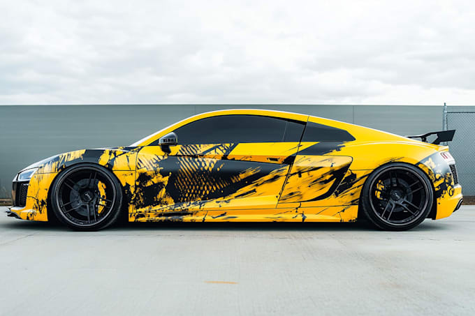 create vehicle wrap, livery car wrap,van wrap,racing