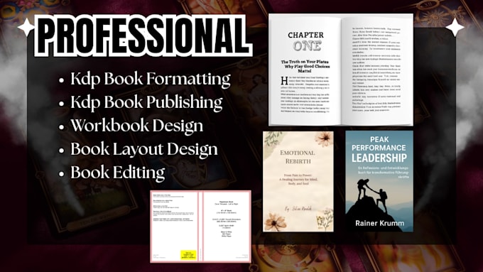 Do book formatting for amazon kdp, paperback formatting and kdp ...