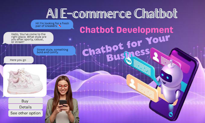 develop ai ecommerce chatbot for shopify whatsapp and website to boost sales