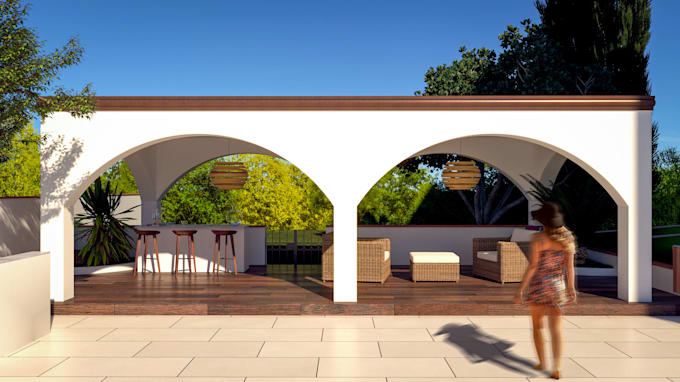 create photorealistic exterior render