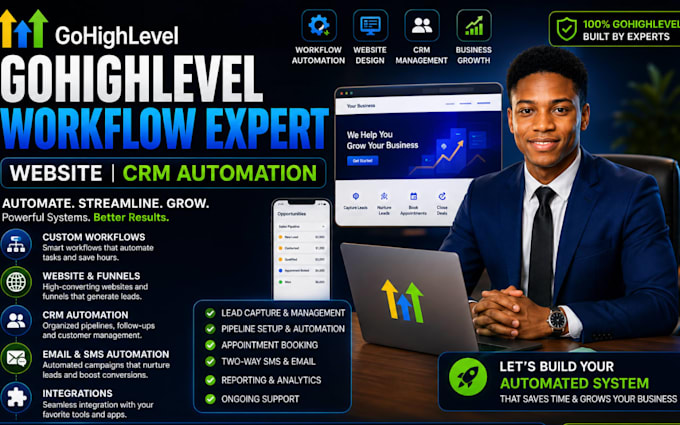 gohighlevel workflow expert, gohighlevel website, gohighlevel crm automation