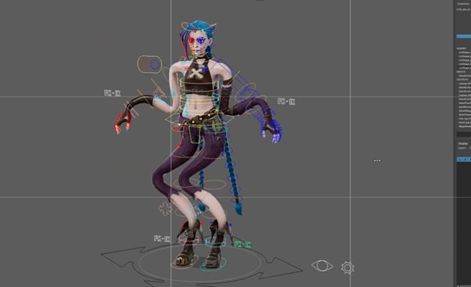 Ue Body Rig 3d character rigging,ip sync,ue5 avatar rig,weightpaint,rig animaze ...