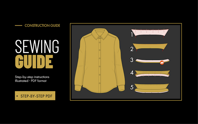 create illustrated sewing instructions