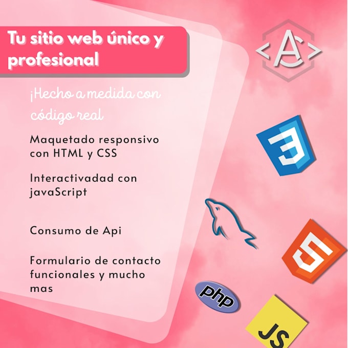 desarrollo frontend profesional con HTML, CSS y javascript