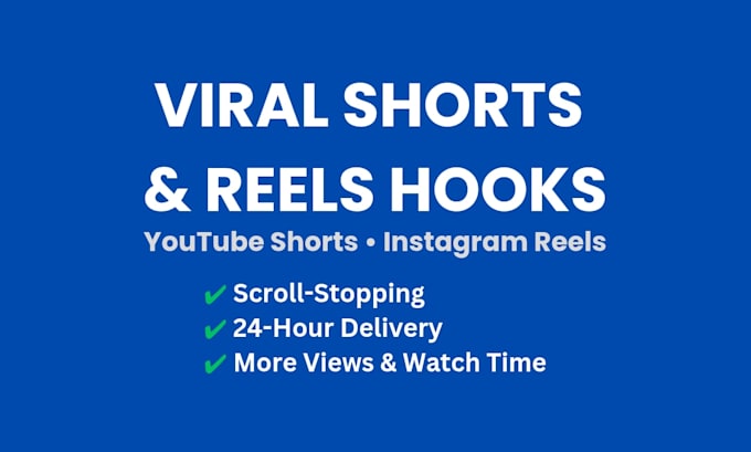 Write viral youtube shorts and instagram reels hooks by Shortshooker ...