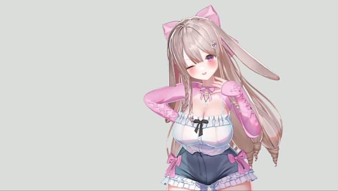 port 3d vroid,vrchat avatar,blendshape,arkit, streaming avatar 3d vtuber model