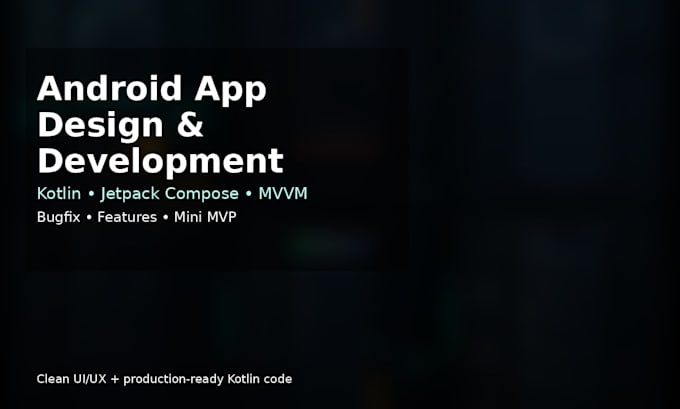 develop an android app in kotlin with jetpack compose