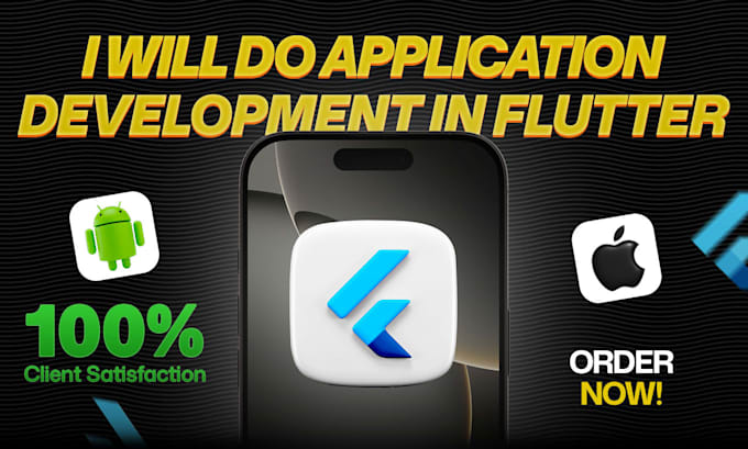 develop flutter app for android and IOS using firebase